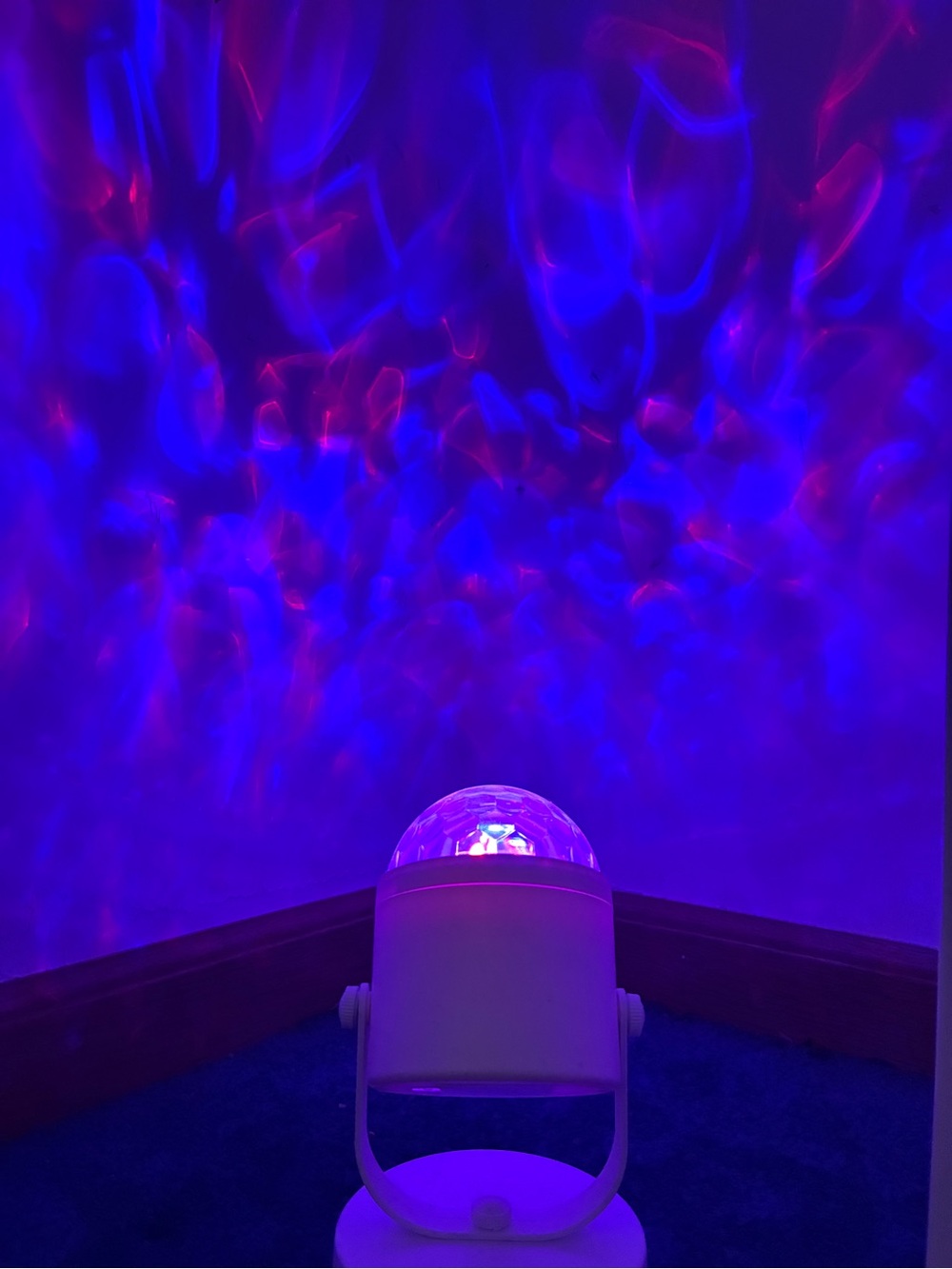 LED Galaxy Projector Night Light - Blue/Purple